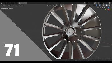 Blender 2.8 Car Modeling Tutorial - Part 71 (The Tire Rims - E)