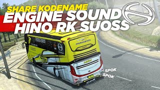 SHARE KODENAME SOUND ENGINE HINO RK8 SUOSS SPOK SPOK😱😱|| BUSSID V4.0.3