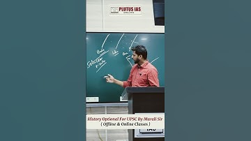 History Optional For UPSC By Murali Sir (Offline & Online Classes) Best IAS Coaching @plutusias