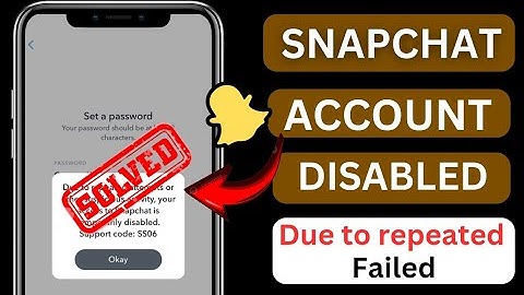 How To Recover Temporarily Disabled Snapchat Account|Snapchat Temporarily Disabled Support Code Ss06