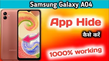 Samsung a04 app hide kaise kare | how to hide app in Samsung a04 hide apps | Samsung a04 hide apps