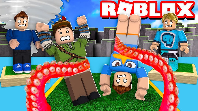 O MARRETÃO AMASSOU MINHA CABEÇA NO ROBLOX!! (Flee the Facility) 