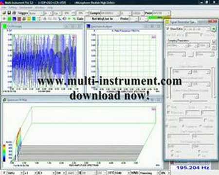 40s 20~5kHz Logarithmic Frequency Sweep  with Waterfall Plot