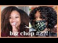 chopping all my hair off... again! BIG CHOP #2 vlog