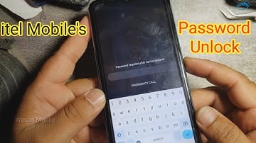 How to Unlock Pattern Password Pin Lock Itel Mobile
