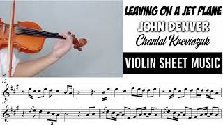 Free Sheet || Leaving On A Jet Plane - John Denver || Violin Sheet Music