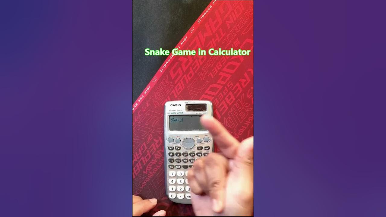 😁 Playing 🐍Snake🐍 game on calculator 😜 #shorts #viral #casio