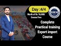 Day 4 complete practical training export import basic level program by sagar agravat hiiem