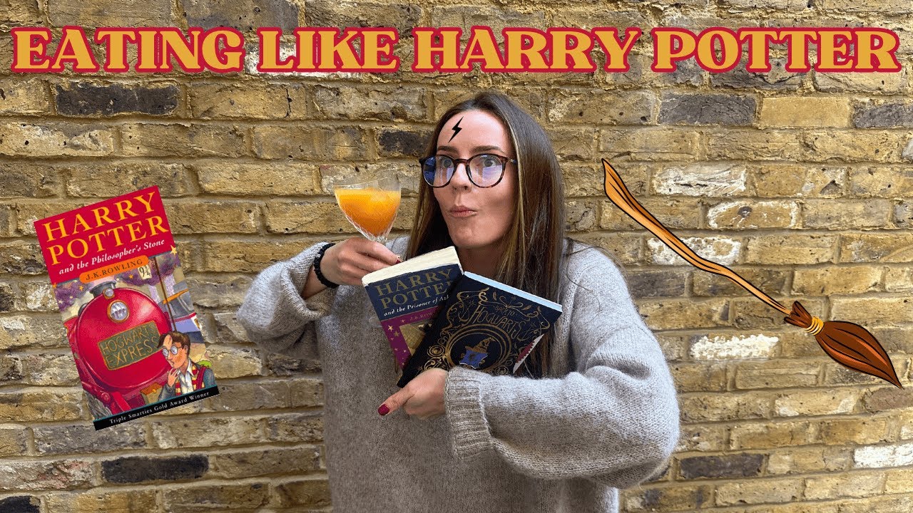 Eating Harry Potter foods ONLY for 24 hours – cosy cook with me 🌩️