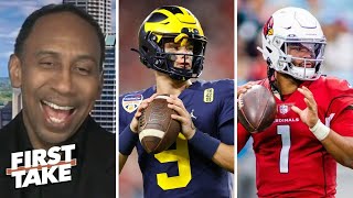 FIRST TAKE | Stephen A. urges Cardinals to trade Kyler Murray for Vikings after J.J. McCarthy draft