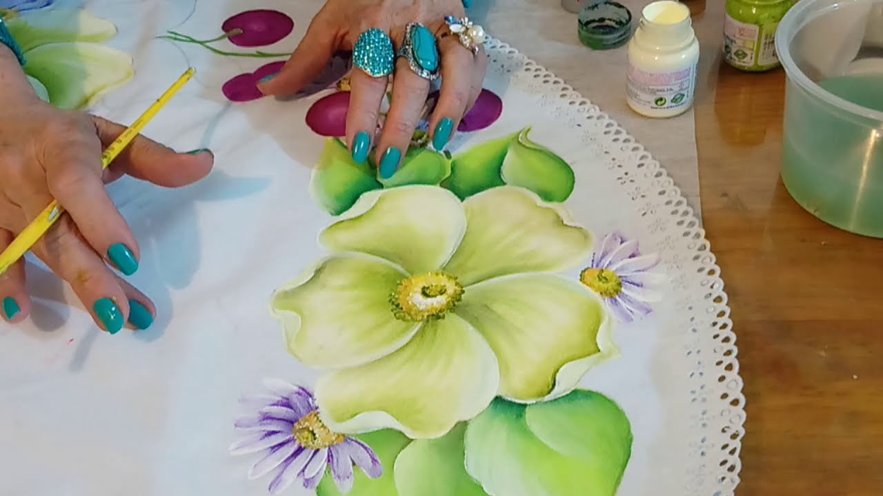 COMO PINTAR FLOR DE CAMPO - FLOR BLANCA