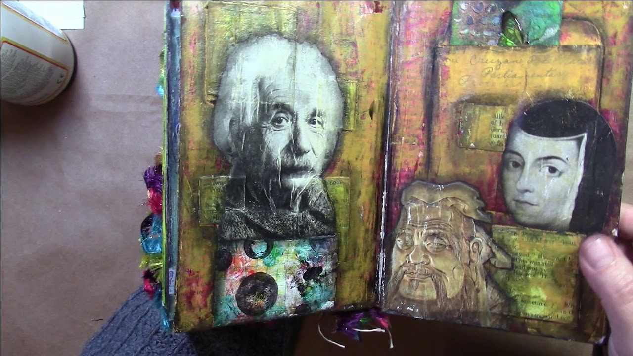 Mixed Media Altered Book #1~ Completed ~ Inspired by LorriMarie Jenkins ...