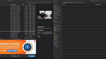 How to convert MTS file on MAC to .mov to upload youtube. App Store, download "smart convertor" free