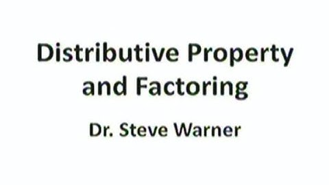 Distributive Property and Factoring - ACT and SAT Preparation