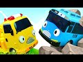 Tayo the little bus English episodes &amp; Tayo toys - Cars and trucks save Tayo bus for kids