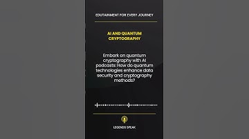 🔒 AI and Quantum Cryptography Embark on quantum cryptography with AI podcasts How do quantum te