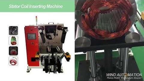 Horizontal Type Stator Coil Winding Inserting Machine