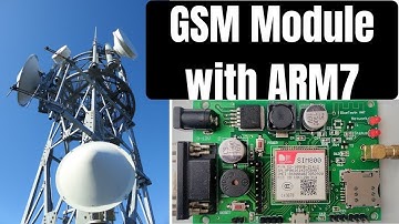 GSM Module Interfacing with ARM7 LPC2148 | SIM800 Module with ARM7