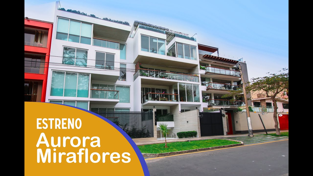 Venta de Departamento de Estreno en Aurora Miraflores - Frente a parque -251m2 - 3 habitaciones