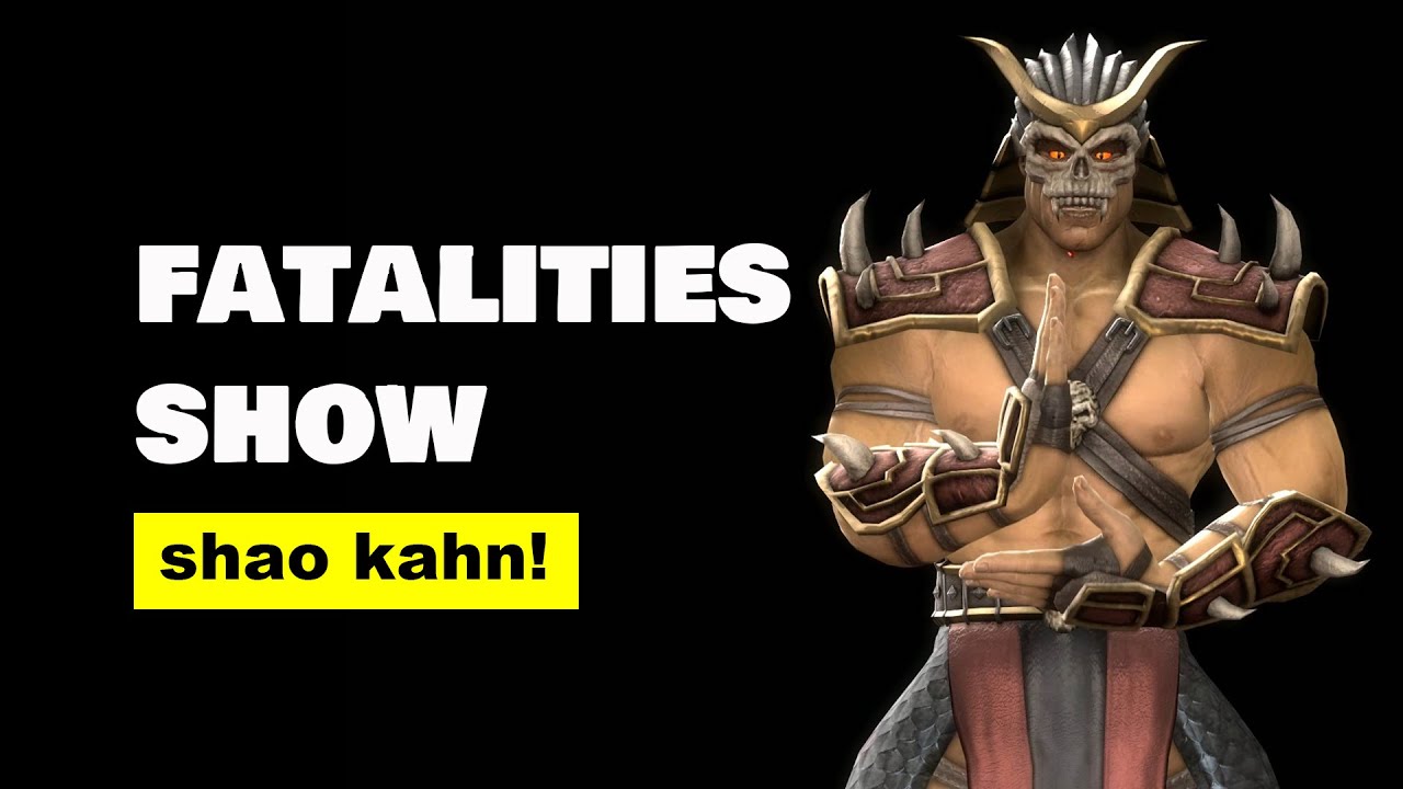 Mortal Kombat 9: Todos los fatalities de todos hechos por Shao Kahn