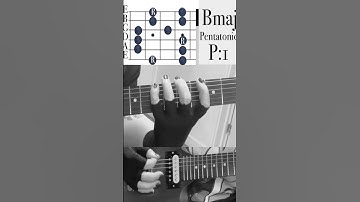 B major pentatonic 1st position #guitarlesson #scales