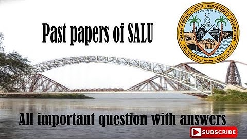 Shah Abdul Latif university Khairpur entry test paper completely solved