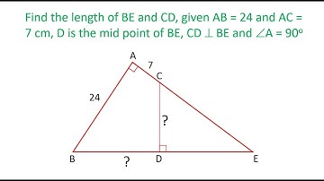 Perpendicular on Hypotenuse at the mid point