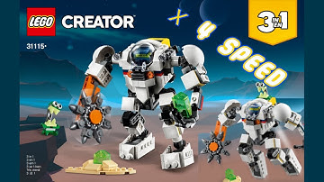 Lego 31115 SPACE MINING MECH x 4 Virtual Speed Build
