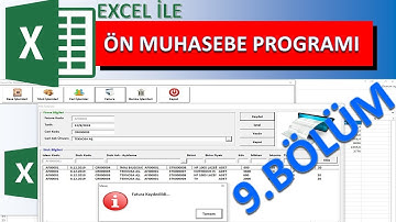 Excel ile Ön Muhasebe Programı 9.Bölüm (Stok-Cari borç alacak toplamlar) / Pre-Accounting with Excel