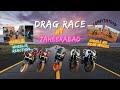 Zaheerabad biker  drag race  riding fun  5 ns200  1 rc200  drag race  wheelie  moto vlog