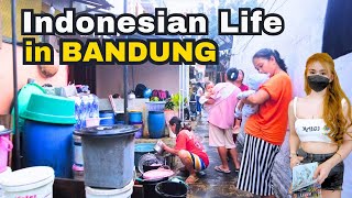 Real life in the alleys of BANDUNG, Indonesia 🇮🇩 WALK TOUR ALLEYS BANDUNG