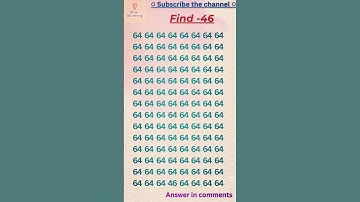 Find hidden number 46 🧐🔎🤓🏆 | #shorts #ytshorts #tiktok #viral #trending #maths #yt