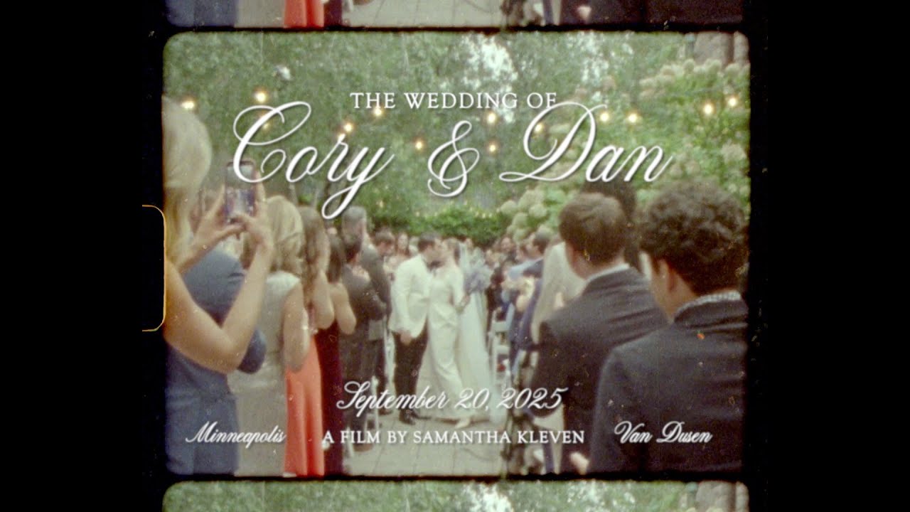 Cory & Dan's Entire Wedding Day in at Van Dusen Mansion in Minneapolis on Super 8 Film