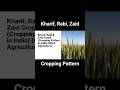 Kharif, Rabi &amp; Zaid Crops | Cropping Pattern in India | Seasons + Examples | #UPSC #GS3 #Optional