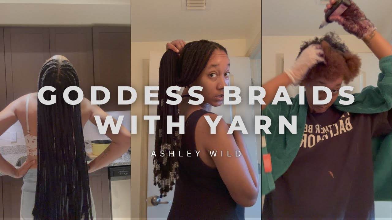 Braid My Hair With Me Under $40 🧶 YARN BRAIDS TUTORIAL - YouTube