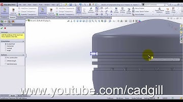 Gasoline Engine Piston Modeling Tutorial in SolidWorks Part 05