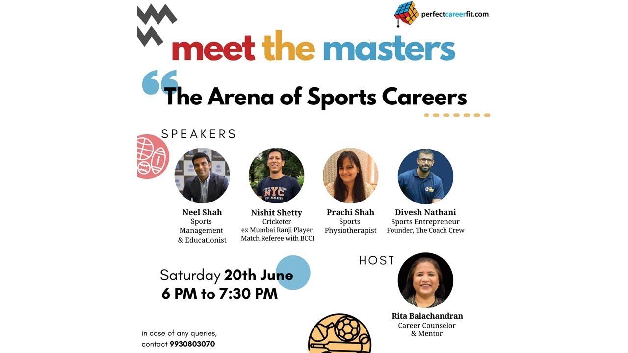 THE ARENA OF SPORTS CAREERS Meet the Masters YouTube