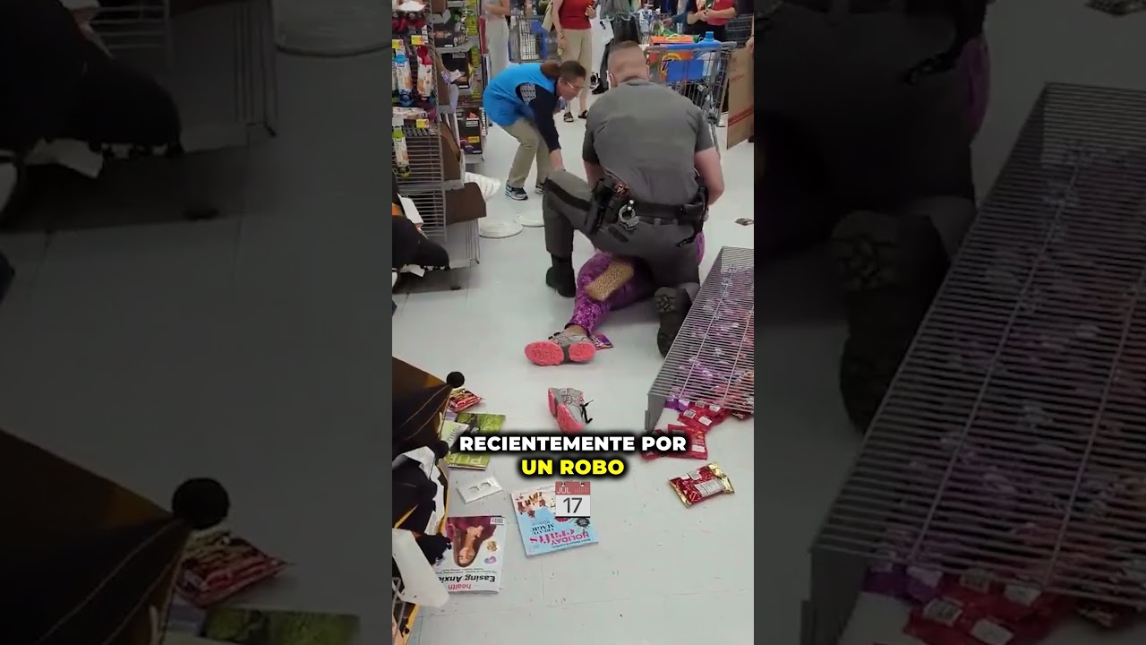 DETIENEN A UNA MUJER POR ROBO EN WALMART🤯#TelemetroNews #shorts