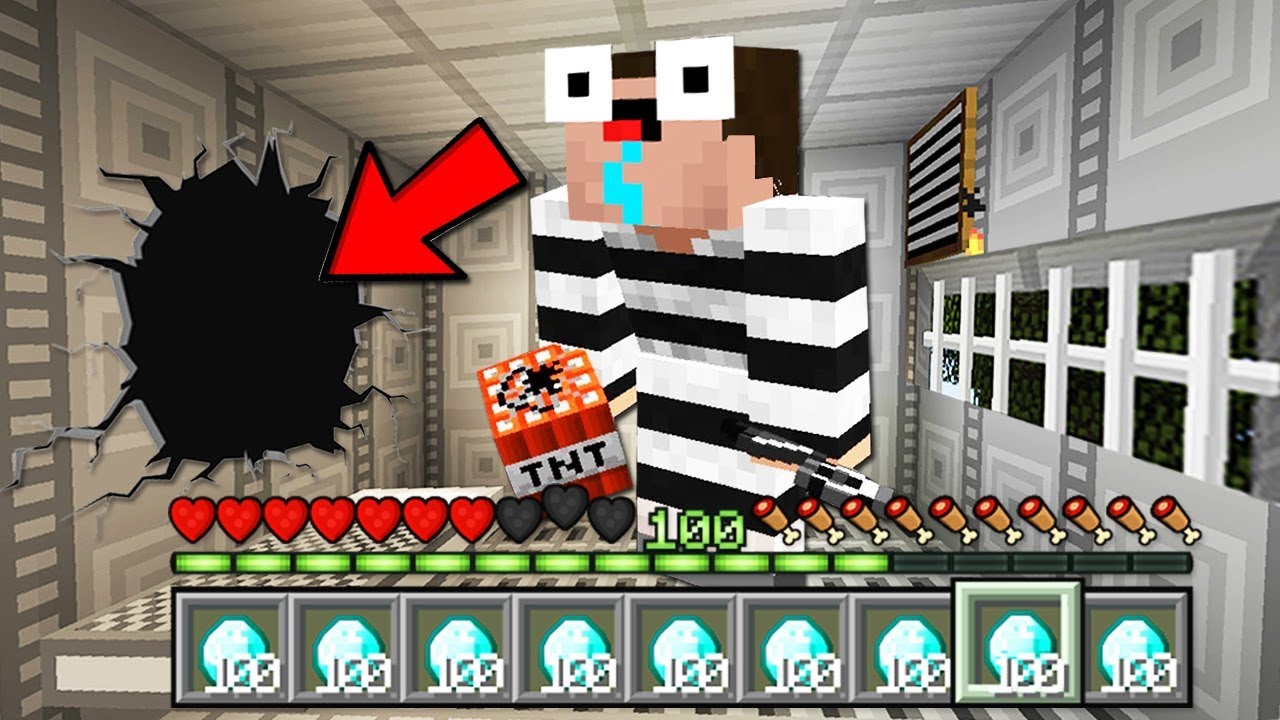 Minecraft Bank Rob Minecraft - HOW to play BANK ROBBER in MINECRAFT : NOOB vs PRO PRISON ...