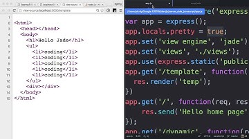 서버 측 JS - Express, 템플릿 엔진 3 : Jade의 문법