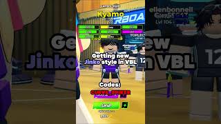 Getting The New Jinko Style Showcase In Volleyball Legends