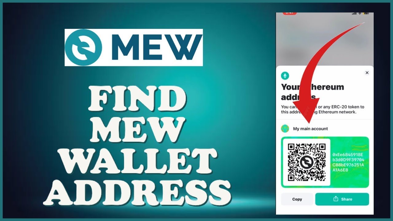How to Find MEW(My Ether Wallet) Wallet Address 2024? - YouTube