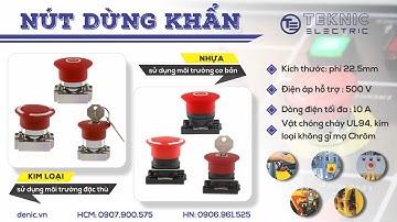 NÚT DỪNG KHẨN CẤP KIM LOẠI ẤN ĐỘ TEKNIC - EMERGENCY STOP BUTTON