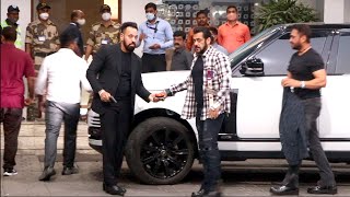 Salman Bhai Grand Entry With Bodyguard Shera At private jet Airport Mumbai