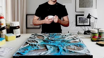 Mastering TEXTURED Art / ABSTRACT On Canvas / Easy ACRYLIC Painting / Simple Tutorial 