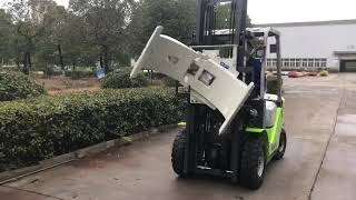 How To Operate Forklift with Paper Roll Clamp