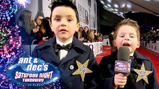 Little Ant & Dec Meet One Direction at Brit Awards 2014 - Saturday Night Takeaway
