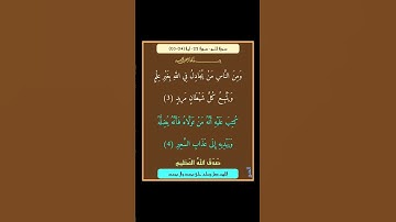 سورة الحج - سورة 22 - اية 04-03