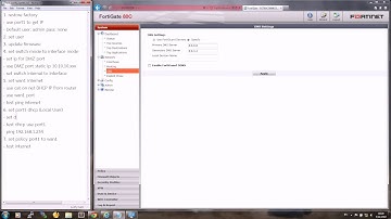 Starting Fortigate 80C Firewall