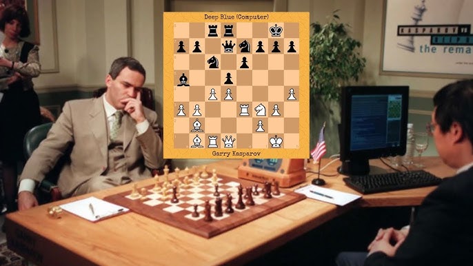 Agressividade entre homem e máquina  Kasparov x Deep Blue (1997) - Partida  05/06 